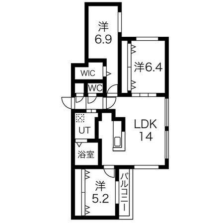 グランカルム円山公園の物件間取画像